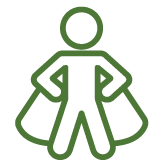 Green Gorilla Values Icons_Be Brave